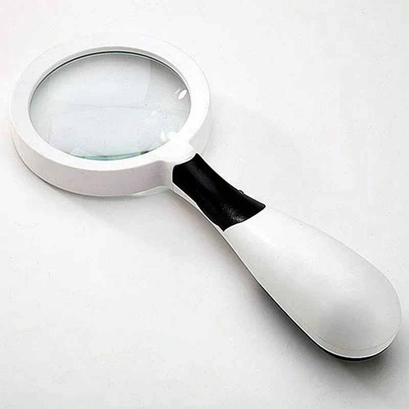 

3X LED Lighting Magnifier Optical Glass Lens Magnifying Glass with LED Lights Reading Jewel Loupe Gifts for Elders Grandpa