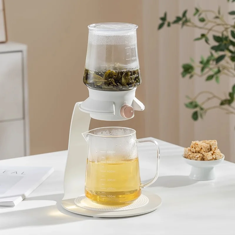 Glass Tea Set Tea Infuser Lazy Person Making Tool Semi-Automatic Pot Coffee and Tea Tools