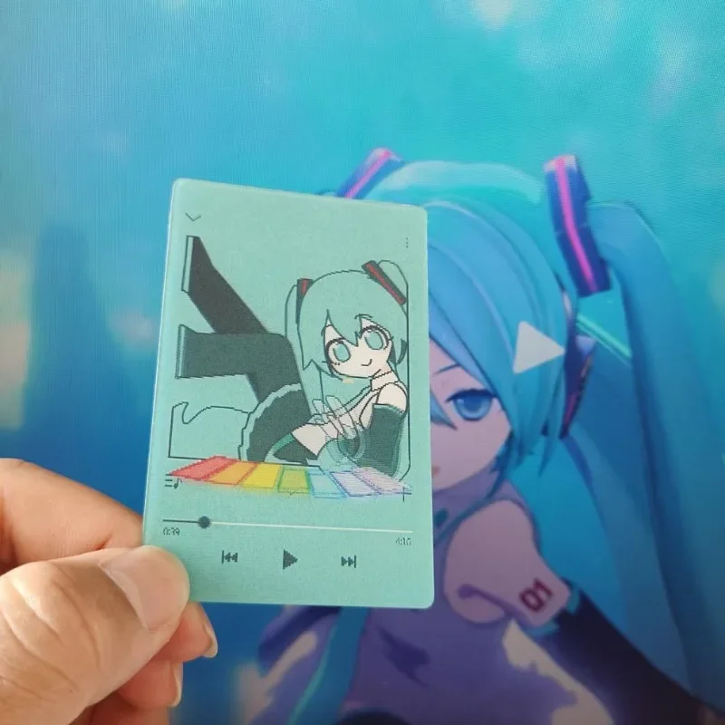4PCS Anime Hatsune Miku Lenticular Card 3D Flip Motion Photo Card Vocaloid Collectible Lomo Card Fans Gift
