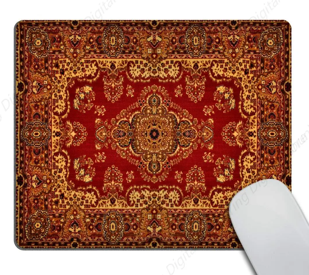 

Retro Bohemian Style Mouse Pad Suitable For Gaming Offices Laptops Mouse Pads With Stitched Edges 25*30cm