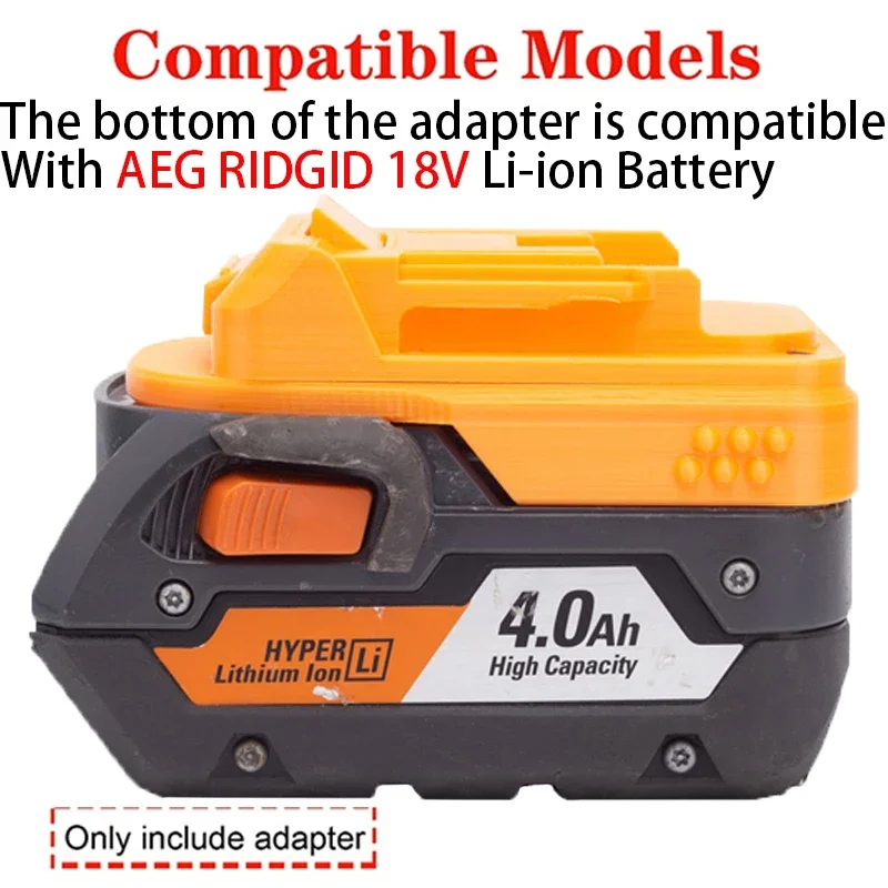 Adaptador/conversor para ferramentas Makita 18V Li-ion converter para AEG RIDGID 18V Li-ion adaptador de bateria acessórios para ferramentas elétricas