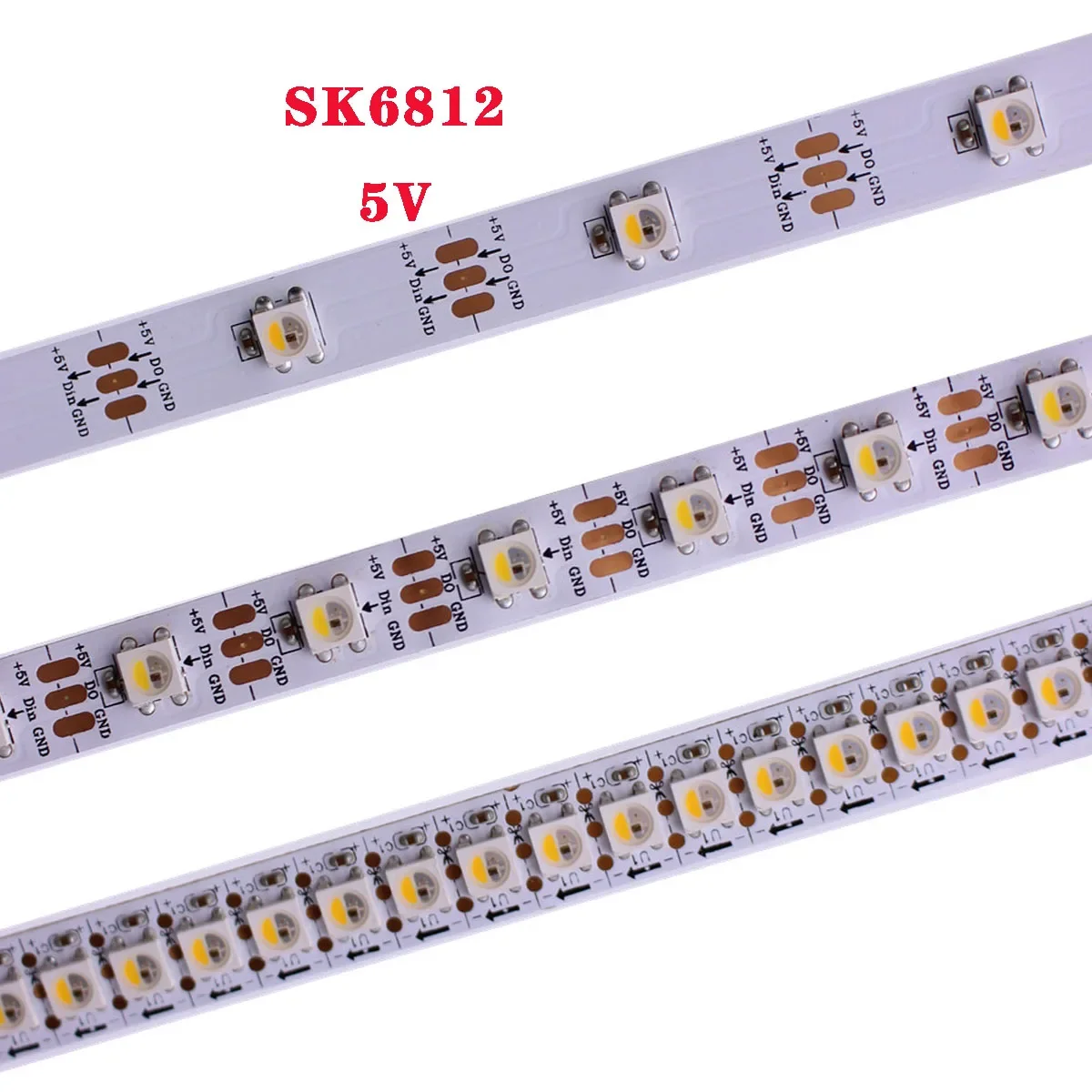 1M 5M Addressable SK6812 RGBW RGBNW RGBWW LED Strip Tape lights Neutral White WWA 30/60/96/144LEDs/pixles/m 5V similar WS2812B