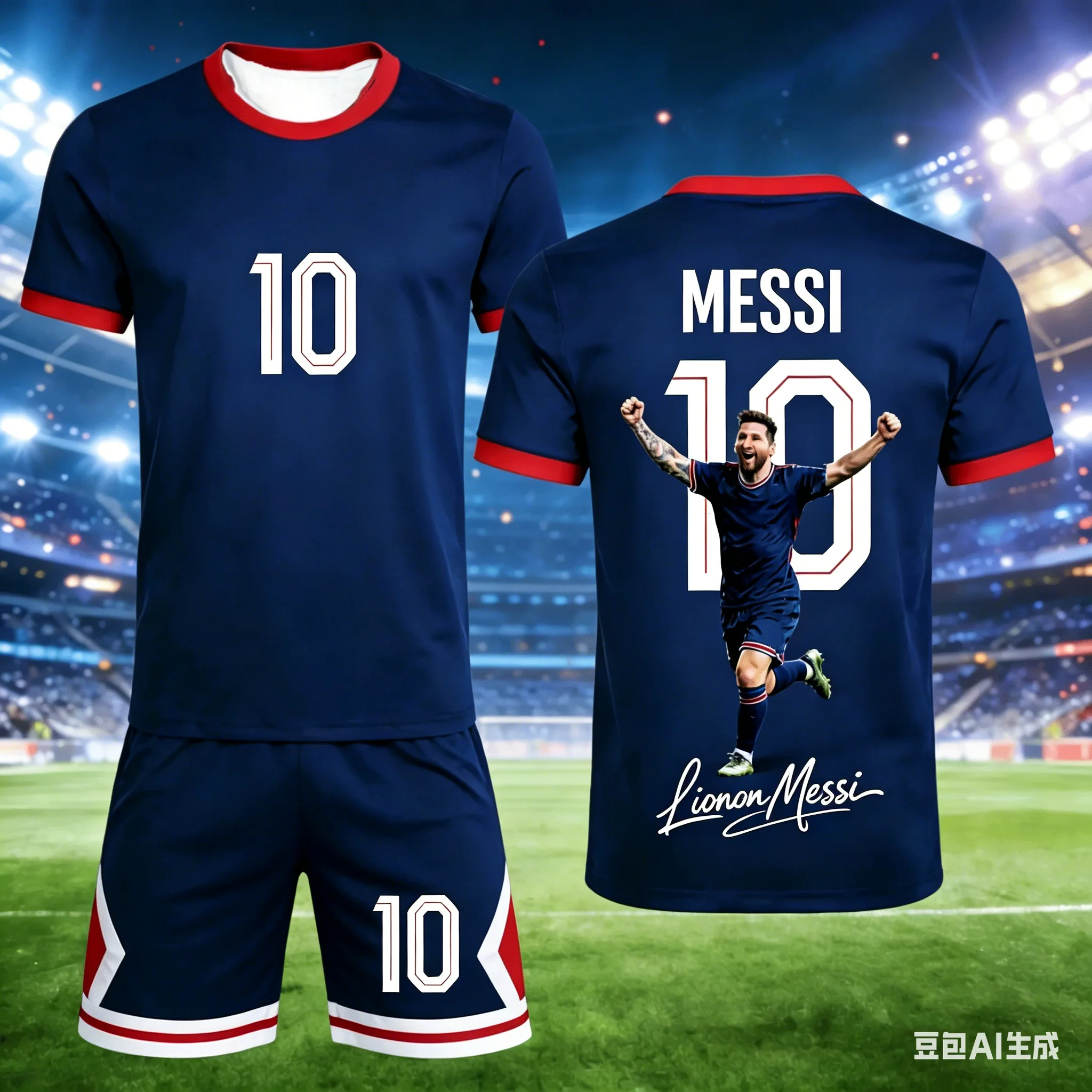 Messi #10 T-Shirt & Shorts Set