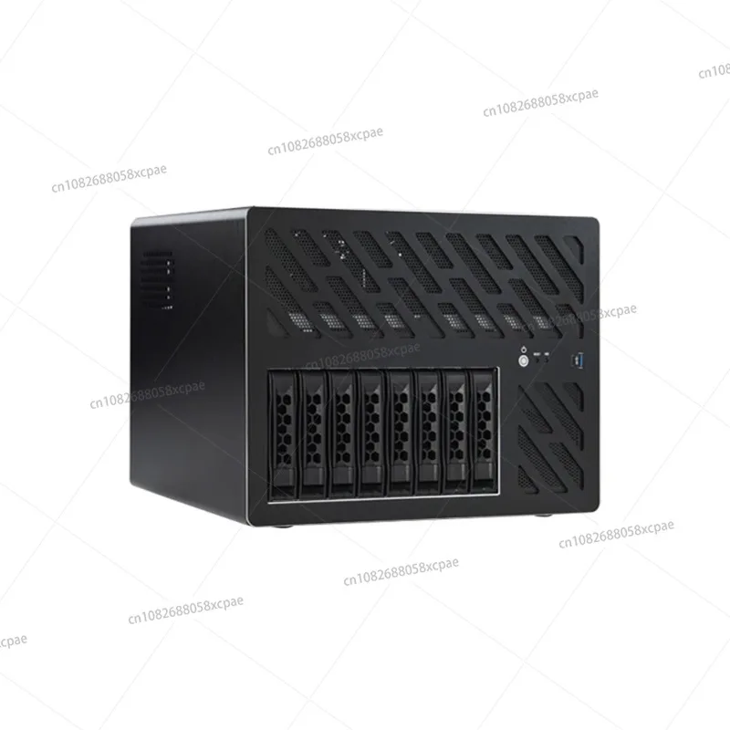 

8 disk storage server half height PCIE card slot ATX main board ATX power hot swap chassis