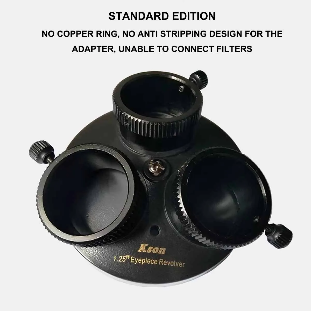 Astronomical Telescope Eyepiece Turret Rotating Mount Three Eyepiece Conversion Accessory for Stargazing And Sky Observing