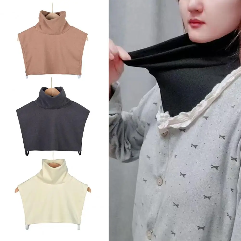 

Pull-Over False Collar High-Neck Design Fake Collar Double-Sided Velvet Cold-Proof Neck Protector Autumn Winter Decoration