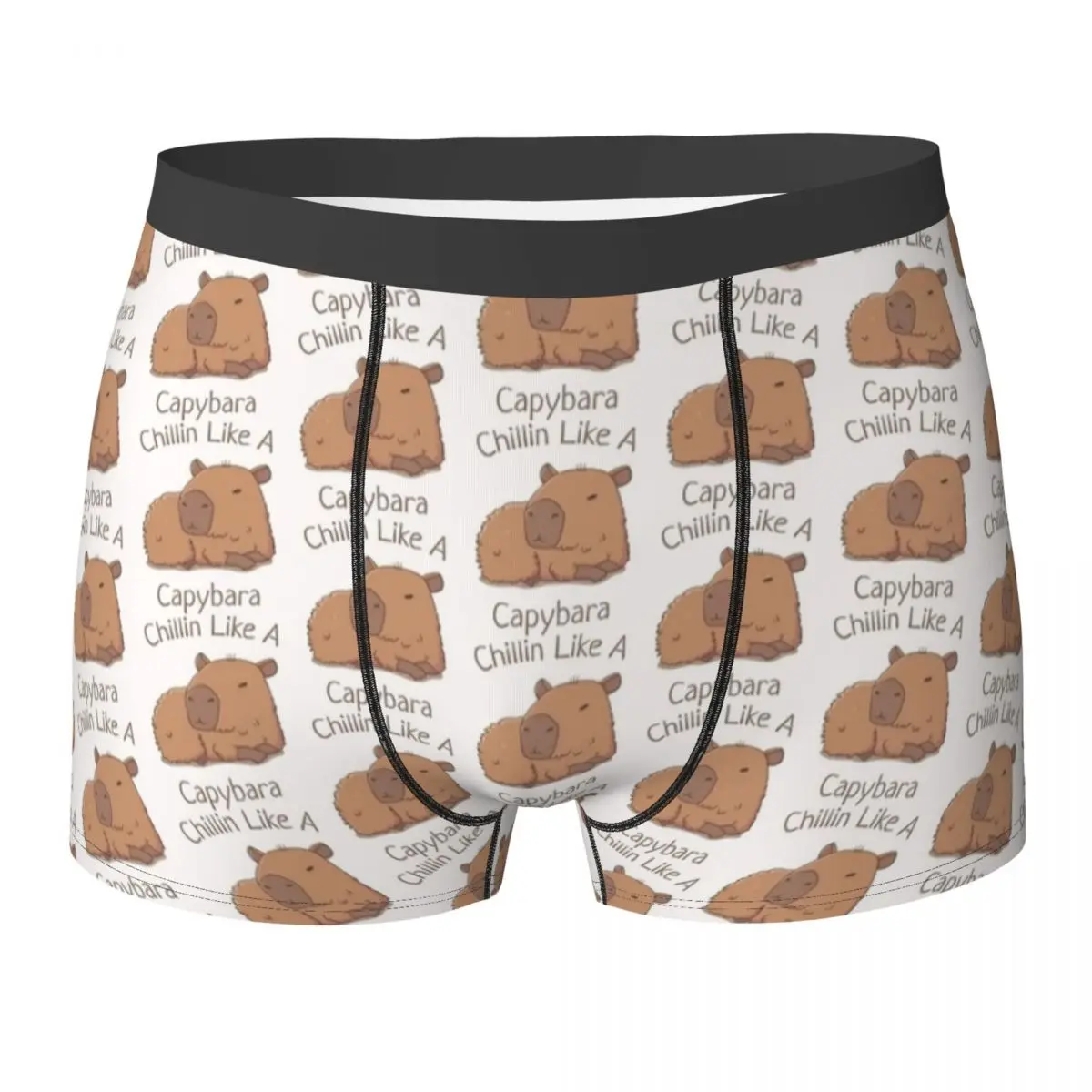 

Нижнее белье Capybara Lovely Nap, мужские трусики с изображением животных, мягкие плавки, модные шорты, большие размеры 2XL
