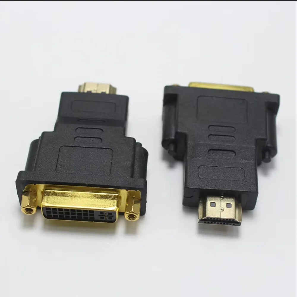 1pcs DVI 24+5 Female To HDMI Male Plug jack Bidirectional Transmission  Adapter Connector For HDTV PC