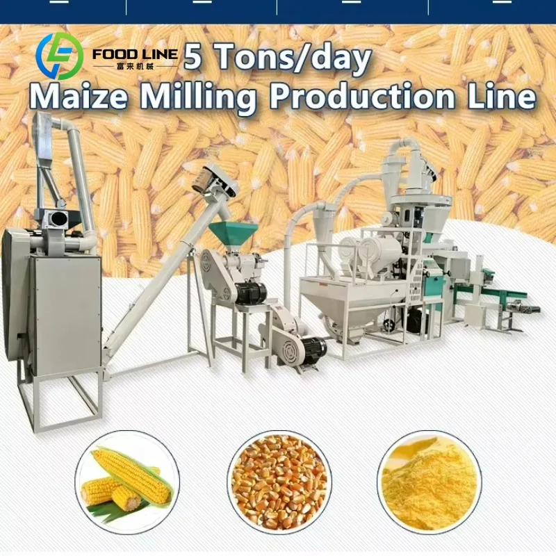 Customized Flour Corn Mill Ivory Coast 50TPD Automatic Maize Milling Plant
