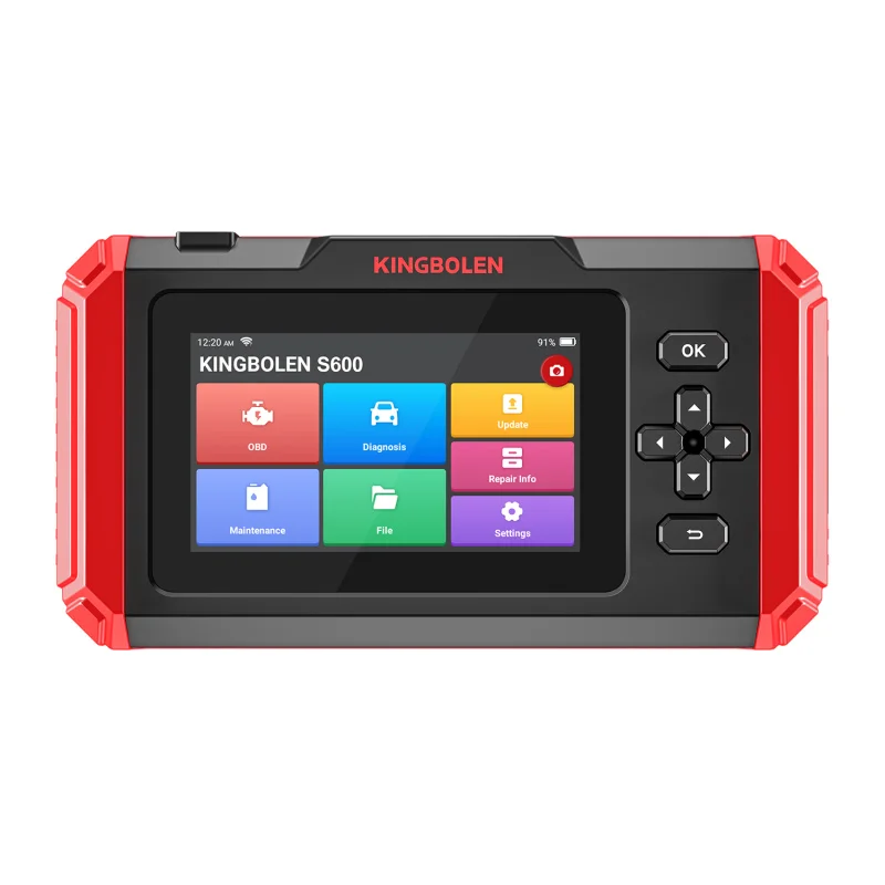 Kingbolen S600 Vehicle Diagnostic Tools OBD2 EOBD 12V Car Scanner ECU Coding Code Reader Lifetime Update Auto VIN