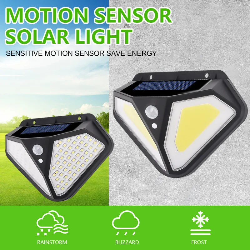 Lámpara Solar multifuncional para decoración de jardín al aire libre, luz Led Solar impermeable, foco alimentado por luz Solar con Sensor de movimiento