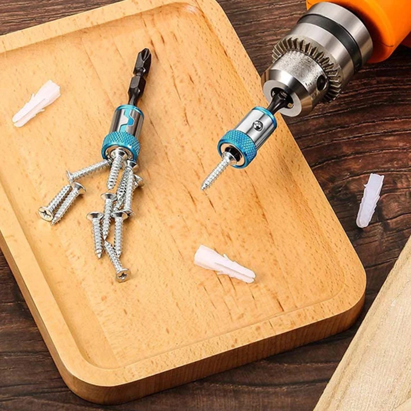 Batch Head with Magnetic Ring, Strong Magnetic Batch Head Holder, Electric Screwdriver Head, 2 Packs