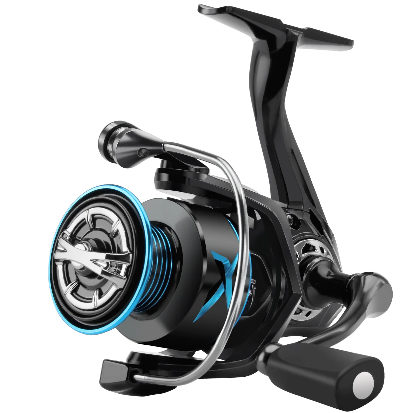 Jetshark 5+1BB Metal Spinning reel 1000-6000 size metal knob 5.2:1 gear ratio 15kg MAX Drag Saltwater Spinning Fishing reel