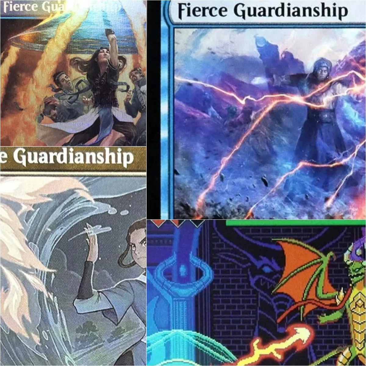 

"Fierce Guardianship" TCG Magical Cards Game Top Quality Proxy Playing Cards Gathering Board Game Trading Cards Proxy