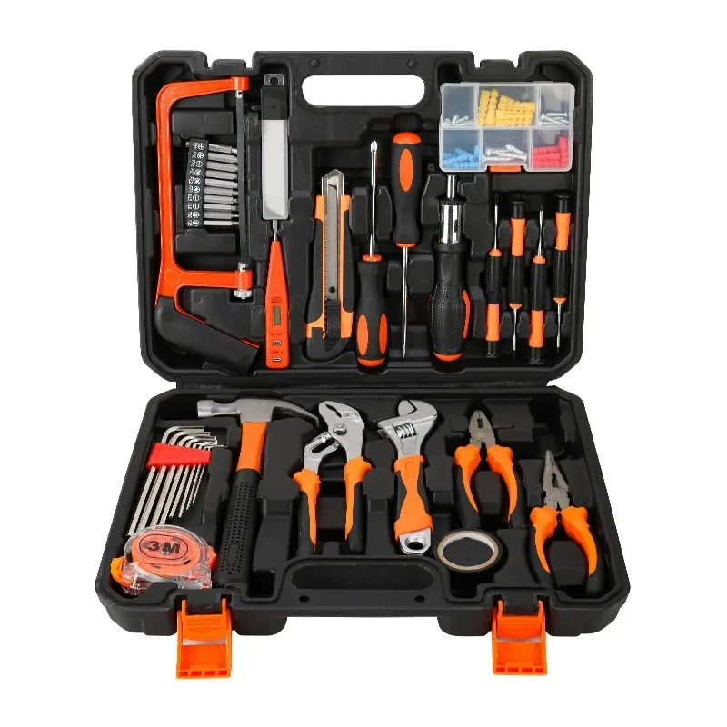 Multi-function Hand Tool Toolbox Household Toolbox Set Wrench Screwdriver Pliers Hammer Tool Combination Woodworking Electric