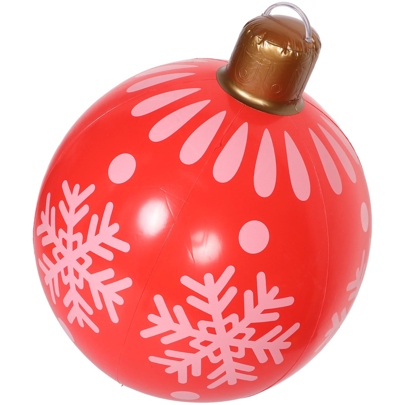

Giant Inflatable Christmas Ball Decorations Outdoor Tree Porch Yard Waterproof PVC Snowflake Design Festive naments Holiday