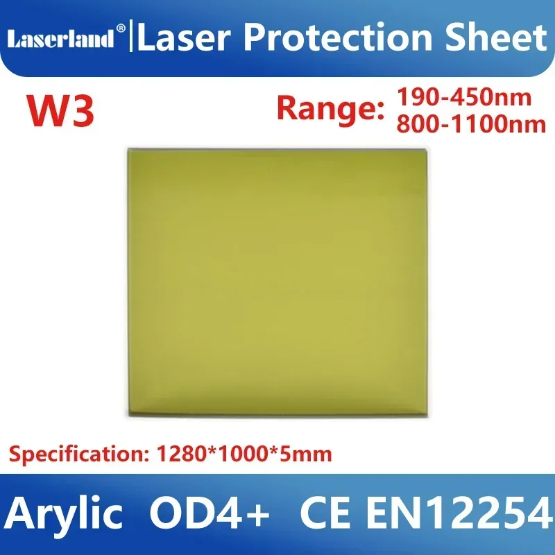 Écran de sécurité en acrylique pour fenêtre laser, taille standard, qualité industrielle, vue dégagée, feuille de protection, bouclier