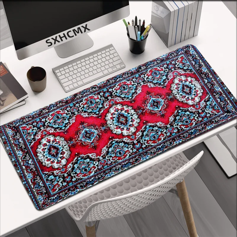 XXL Exquisite Persian Carpet Large Mouse Pad Game Table Mat Accessories Suitable for Players Gaming Office Washable Non-slip