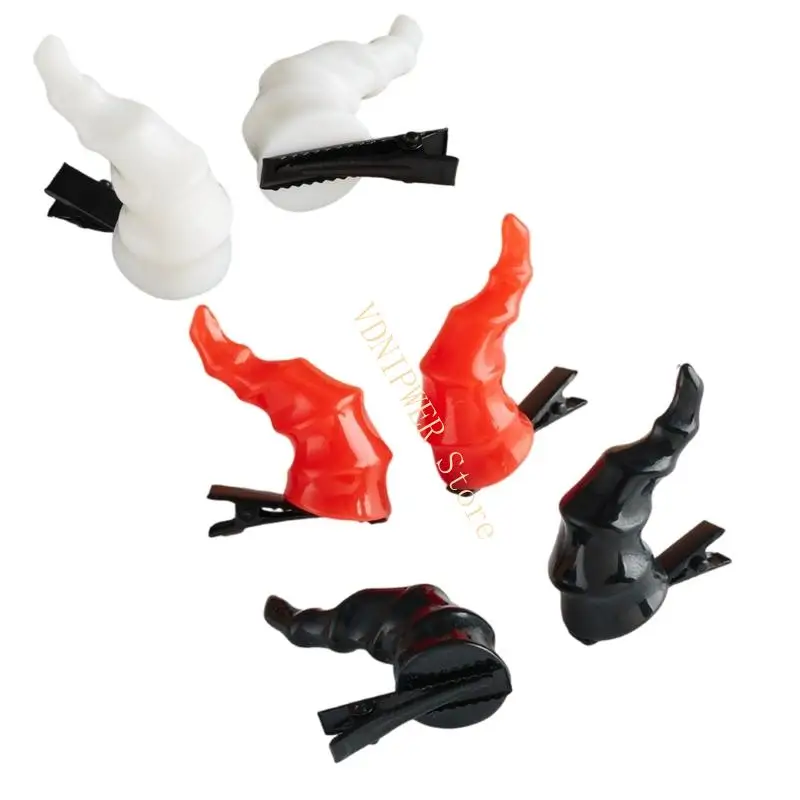 3 pares Barretas Horn Horn para Cosplay Costume anime Accesorios ACCESORIOS PERSORES DEL PUEBLO DEL PUEBLO PARA ROLEPLAY