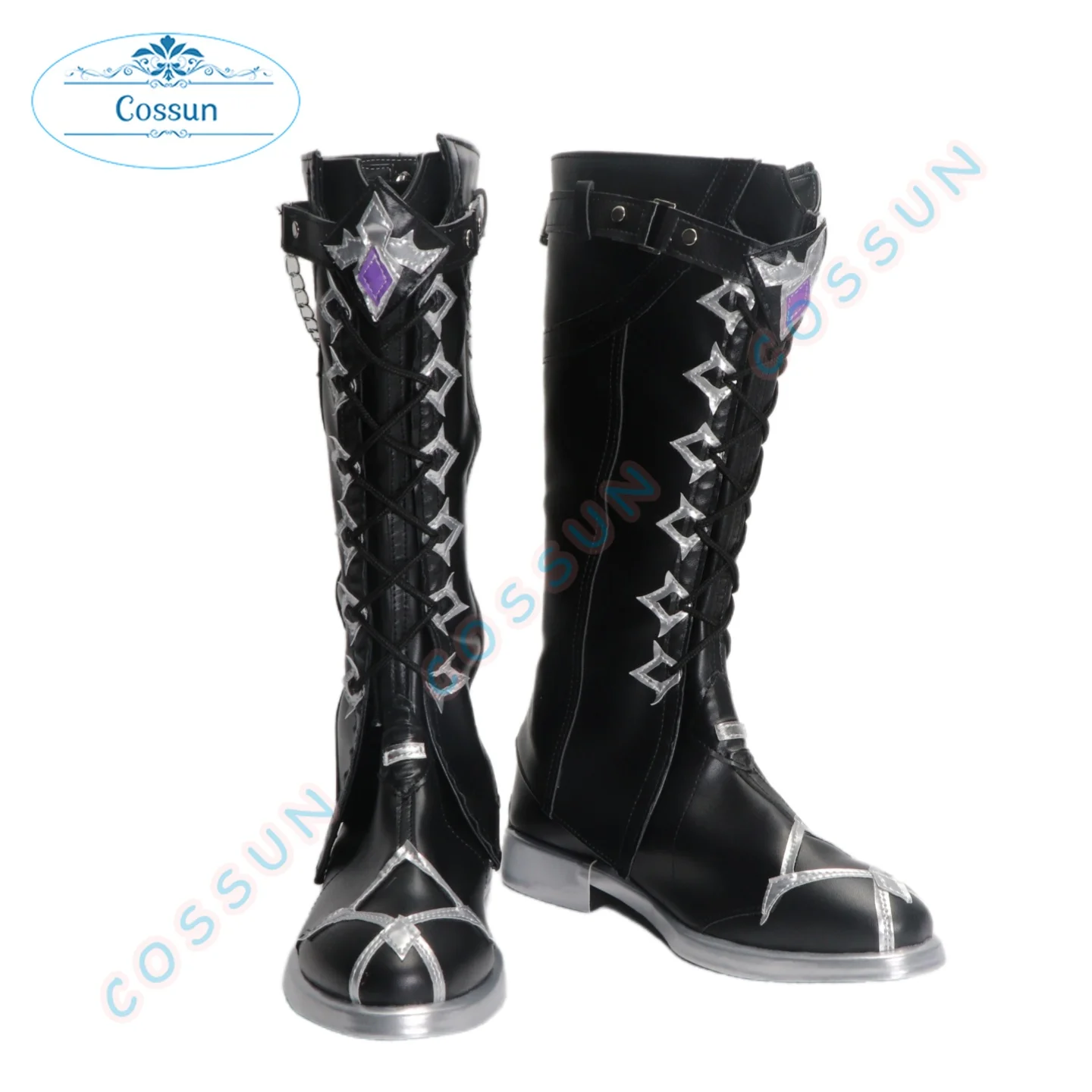 

Обувь для косплея Genshin Impact Kyryll Chudomirovich Flins — обувь на заказ для Хэллоуина, обувь в стиле аниме Comic Con, настраиваемая