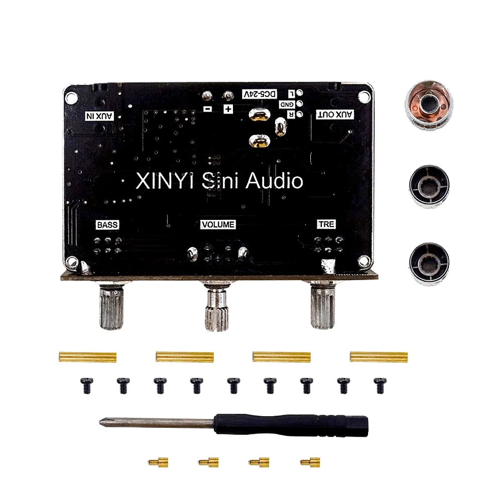 XY-BDT Bluetooth 5.1 Decoder Board Dual Channel Stereo High and Low Tone Pre-Module 360 Degree Stepless Tuning Board