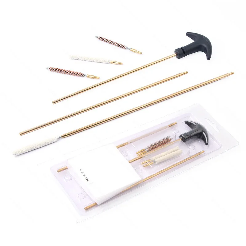 4.5/5.5MM 177&.22 Barrel Cleaning Kit Rifle Pistol Airgun Rod Brush Cleaner Hunting Accessories Gun Cleaning Tool Set