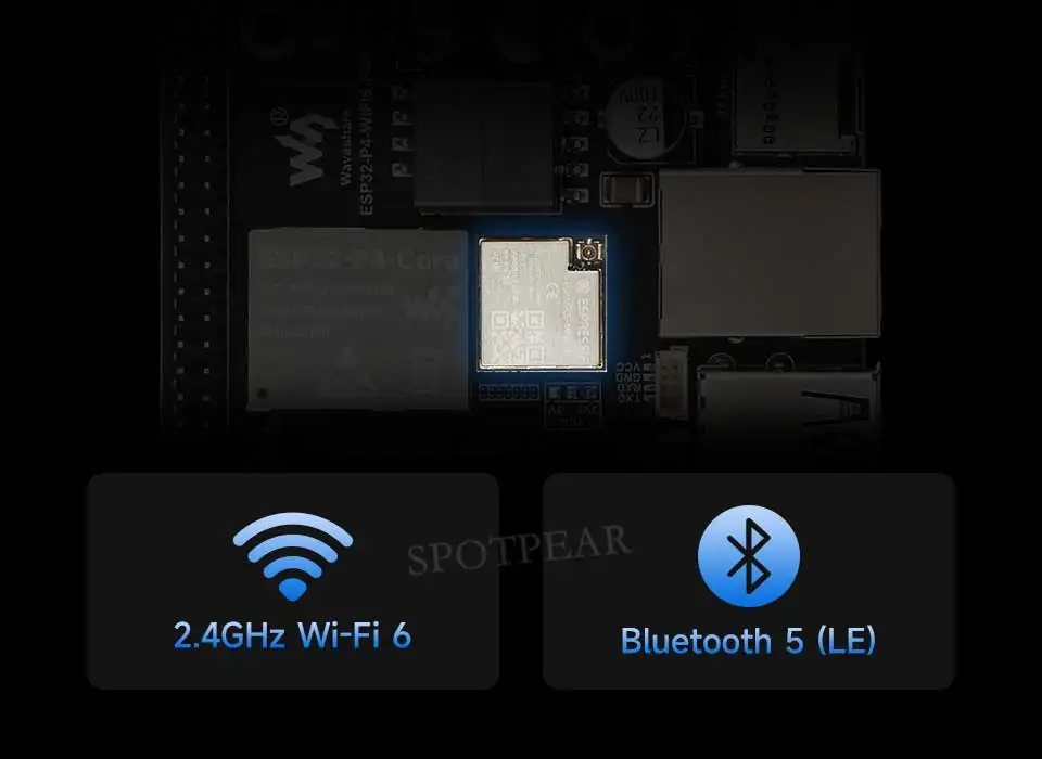 Picture 5: ESP32-P4 And ESP32-C6 Development Board WiFi 6 and Bluetooth 5 Integrated PoE Module Supports AI Deepseek MIPI DSI CSI Camera