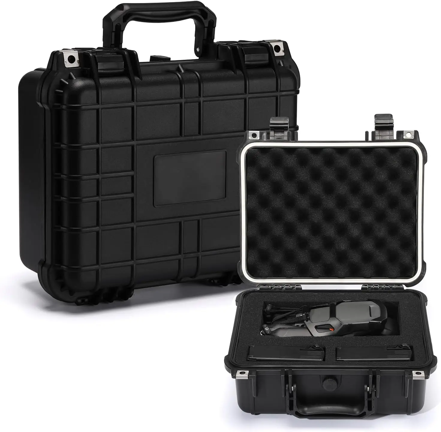 

Waterproof Dustproof Protective Storage Case with Customizable Foam, IP67 Rated, 13.4x11.6x6 Inches
