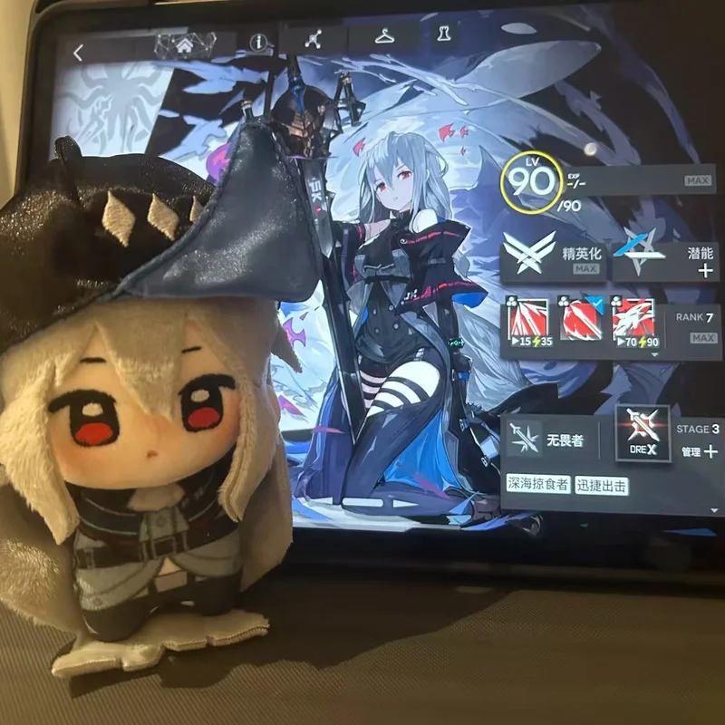 

Arknights Games Cotton Doll Skadi 10cm Original Design Anime Games Character Cosplay Decoration Trendy Toys Festival Gifts