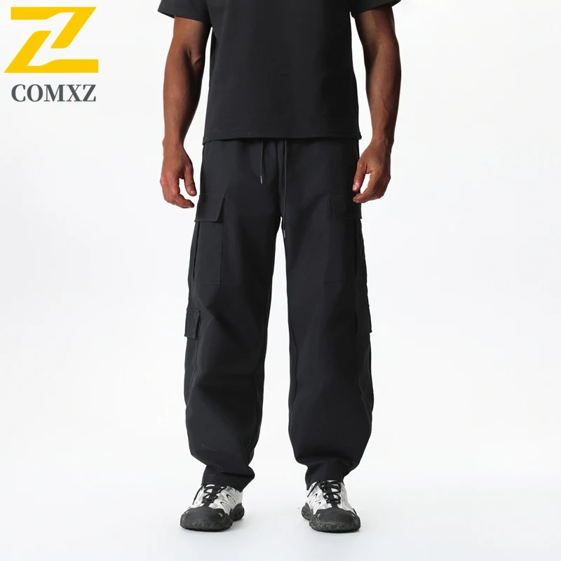 

2025 Men's Long Pants New Comfortable Loose Fit Casual Cargo Athletic Breathable Outdoor Training Running Fall Daily Trousers
