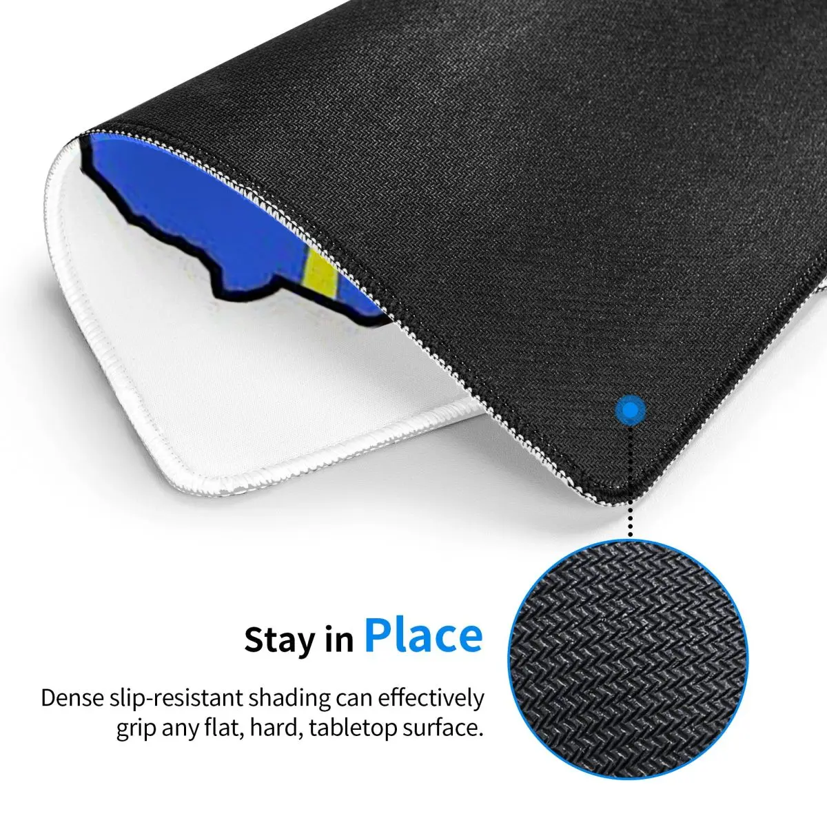 974 Reunion Island Flag Mouse Pad Computer Keyboard Mouse Mat Gamer Laptop Desk Mat Office Accessories Table Mats