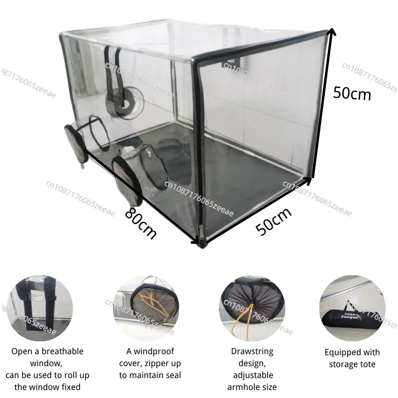 Mushroom Monotub Grow Tent Kit Greenhouse Laminar Flow Hood Grow Box Mushroom Growing Bag Still Air Box