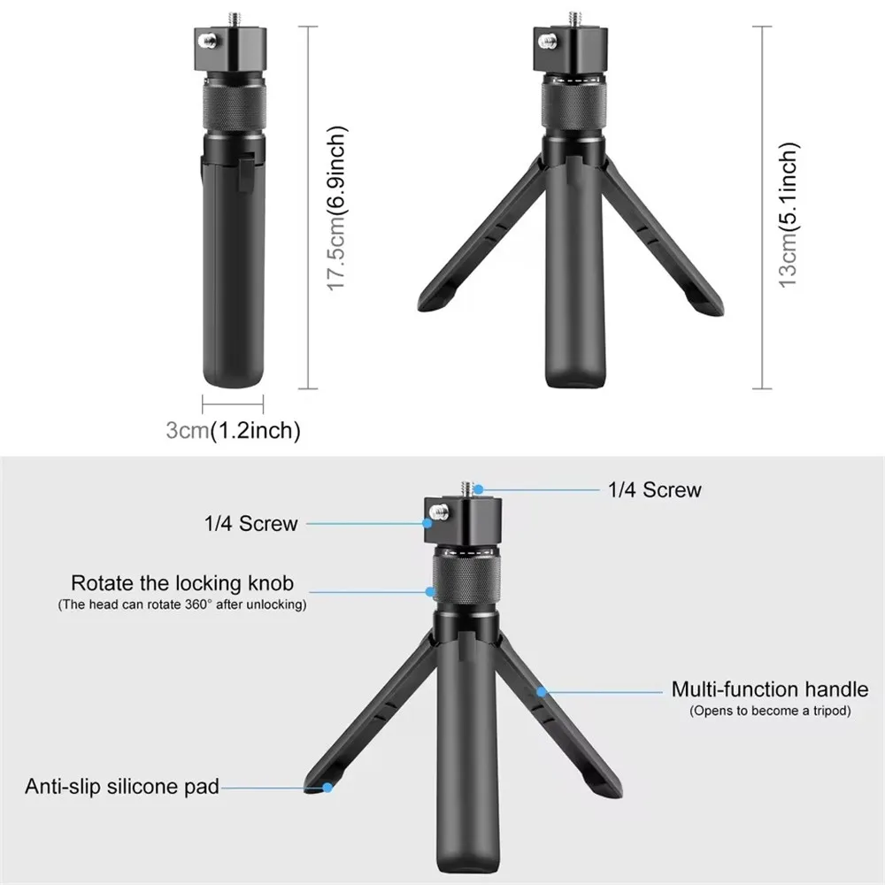 Roreta Obrotowy Uchwyt z Funkcją Bullet Time i Statyw do Kamer Panoramicznych Insta360 X5 X4 Air X3/ DJI Osmo 360 - Akcesoria — zdjęcie produktu 3