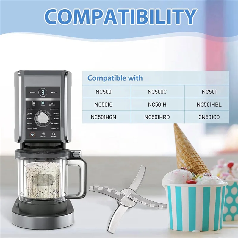 SANQ Vervanging Paddle Blade Voor Ninja Creami NC501 CN501CO NC500C NC501C NC501H Ijs Makers Ijs Mixer