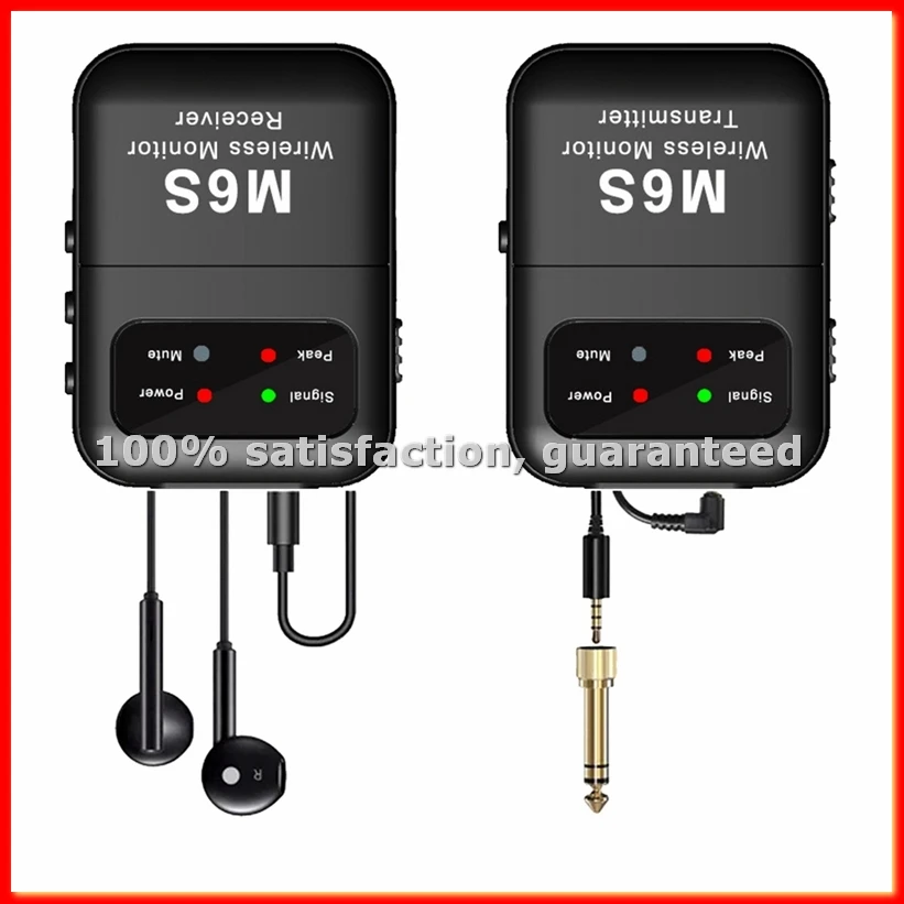 

Беспроводная внутриканальная мониторная система, стереосистема IEM 2.4G с поясным передатчиком-приемником, автоматическое сопряжение ABWY
