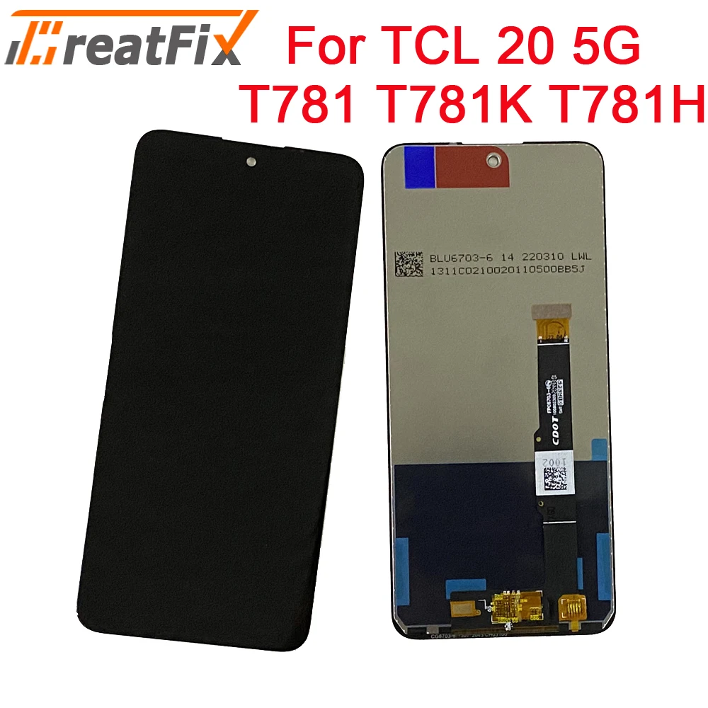 

For TCL 20 5G T781 T781K T781H LCD Display Touch Screen Digitier lcd TCL 20 5G T781 T781K T781H LCD Display With Frame LCD