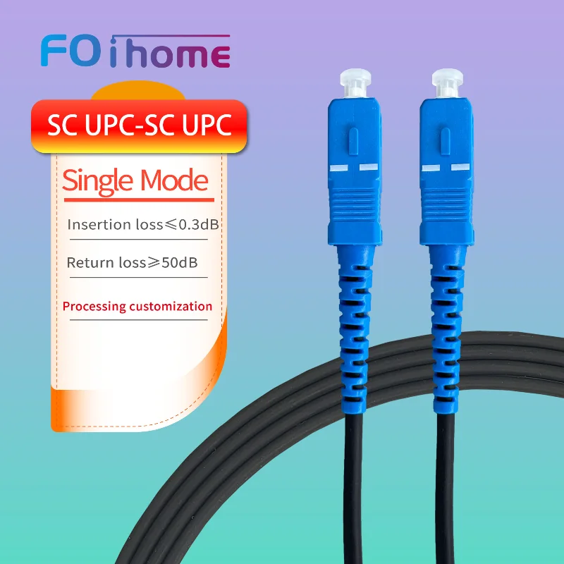 

10PCS Single Mode Fiber Patch Cables Optic Patch Cord 1M SC UPC-SC UPC SM Fiber Optic Extension Cable Jumper Cable