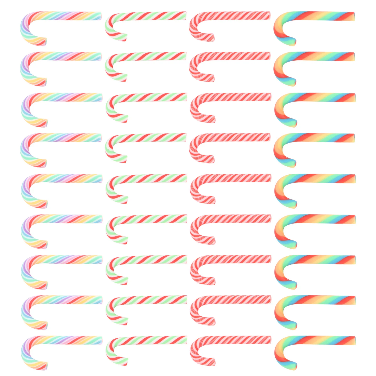 

40Pcs Christmas Emulation Candy Cane DIY Phone Case Accessory Creative Ornament Festive Home Decor Christmas Accessories