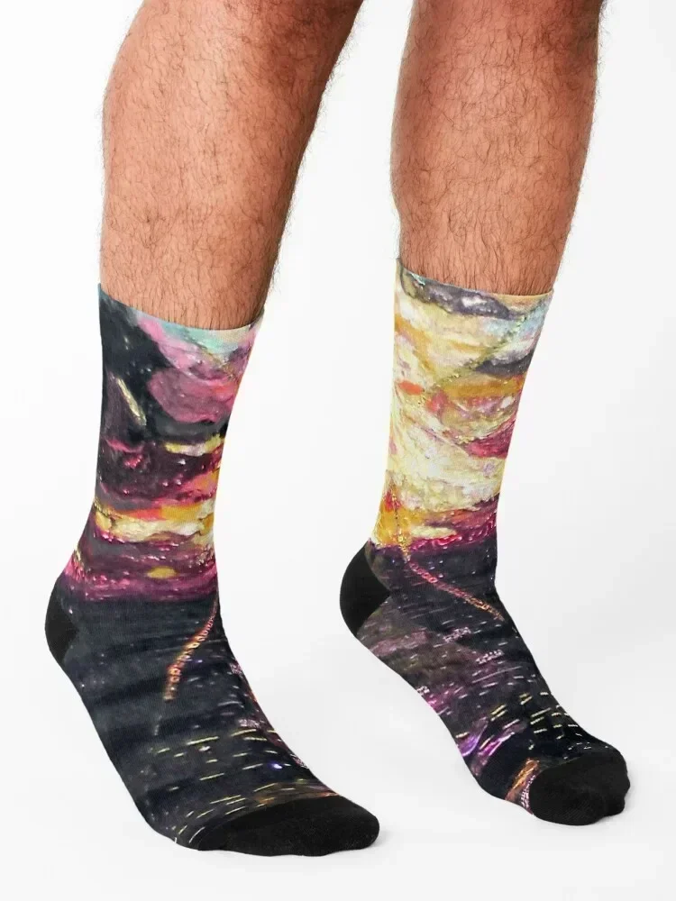 Stairway to Heaven Socks gift floral winter thermal Hiking boots Socks Man Women's