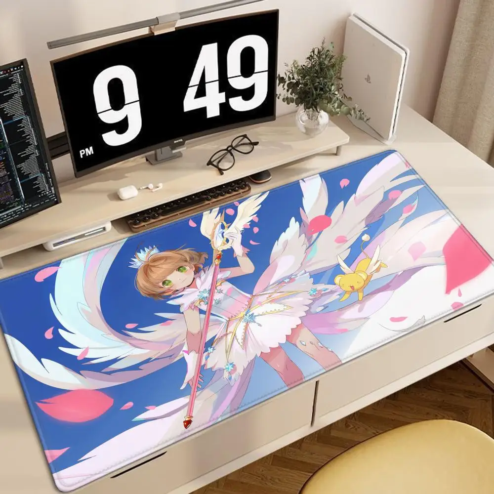 

New Large CCS Desk Mat Card Captor Sakura Anime Mousepad 900x400mm Xxl Carpet Gaming Accessories Laptop Computer Rubber Mice Pad