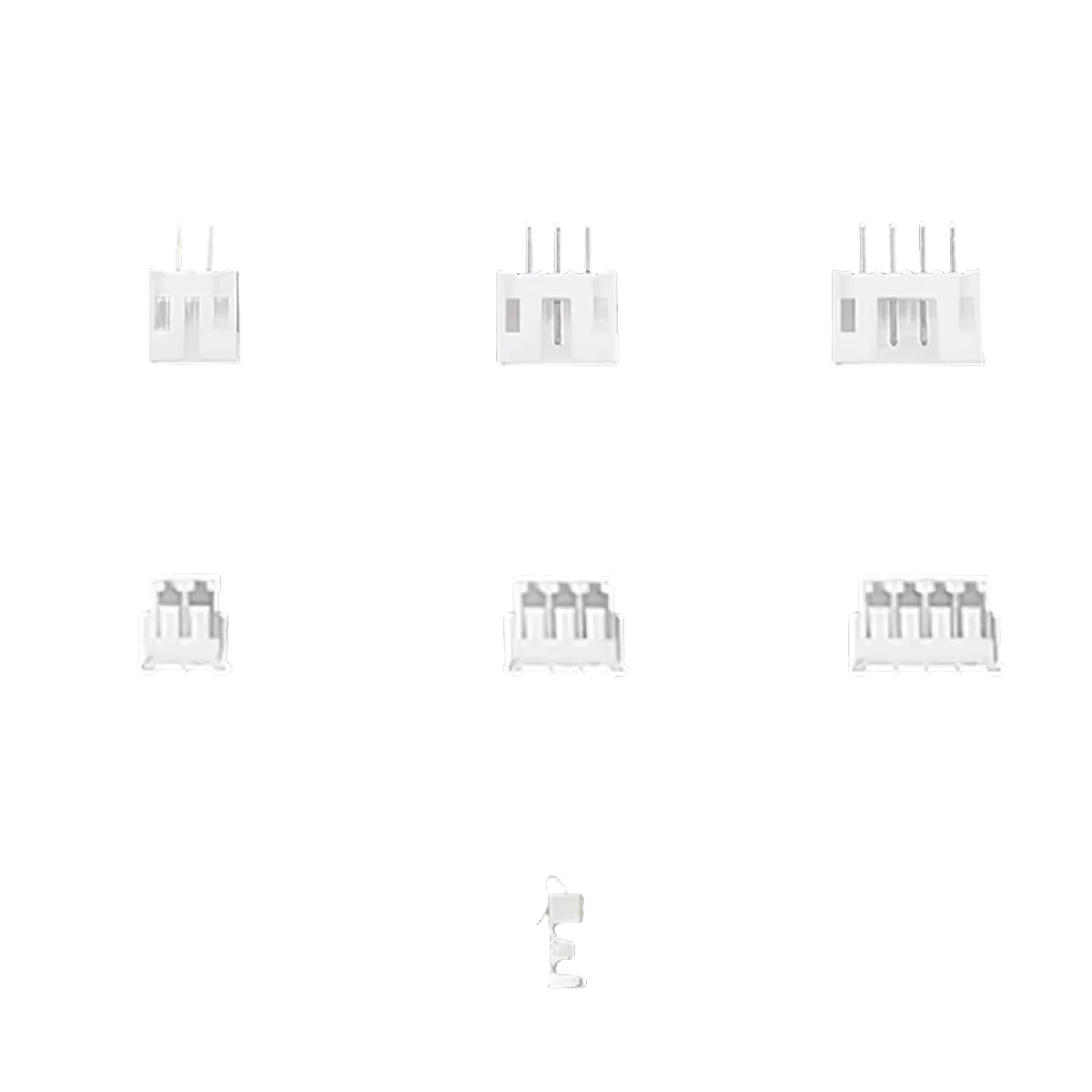 450Pcs PH2.0 2.0mm Connector Kit 2P 3P 4P Straight Pin Header Housing Crimp Terminal Assortment Compatible with JST‑PH2.0