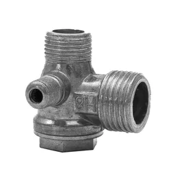 Male Thread 3 Way Metal Air Compressor Check Valve Connect Pipe Fittings Zinc Alloy Aluminum Alloy Brass Gold Silver 20x16x10mm