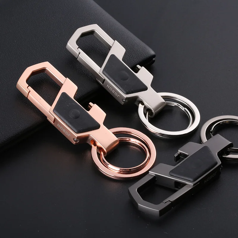 Luxury Men Keychain Classic Multifunction Car Key Chains Lighting Opener EDC Tool Jewelry for Key Rings Holder Gift Accessories