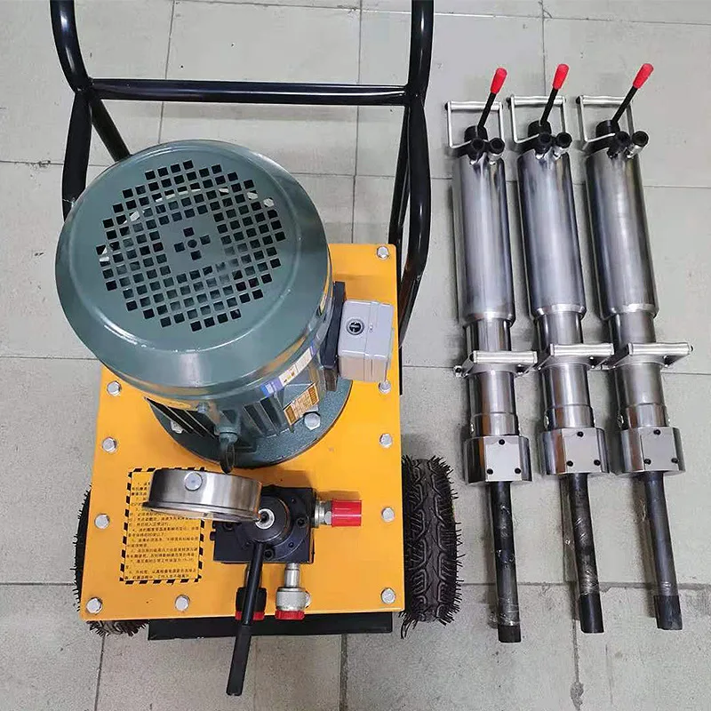 Portable Hydraulic Rock Drill Splitter Rock Breaking Static Blasting Concrete Pavement Splitting Gun