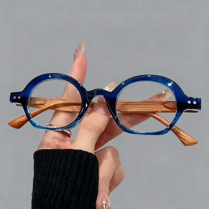 

Trendy Round Eyeglasses Frames for Women Men Ultralight Optical Spectacles Fashion Stylish Blue Light Blocking Glasses Eyewear