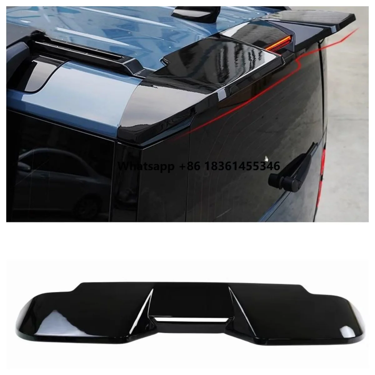 

for Defender 90 110 2020-2023 Tail wing Body kit Car Accessories Gloss black Rear spoiler