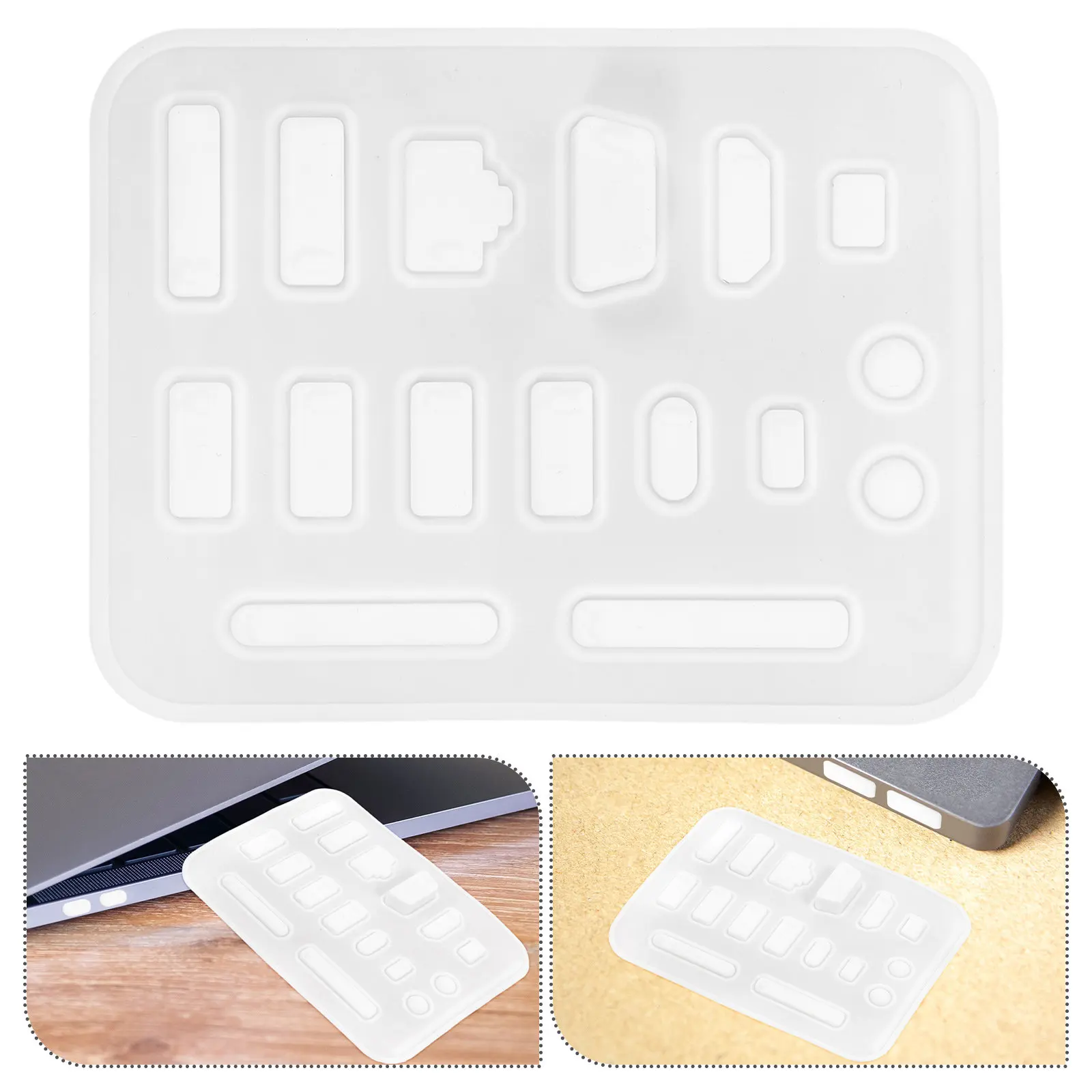 

1Set Soft Silicone Laptop Dust Plugs for USB Type Ethernet Memory Slot Ports Protection Clean Longevity Stylish