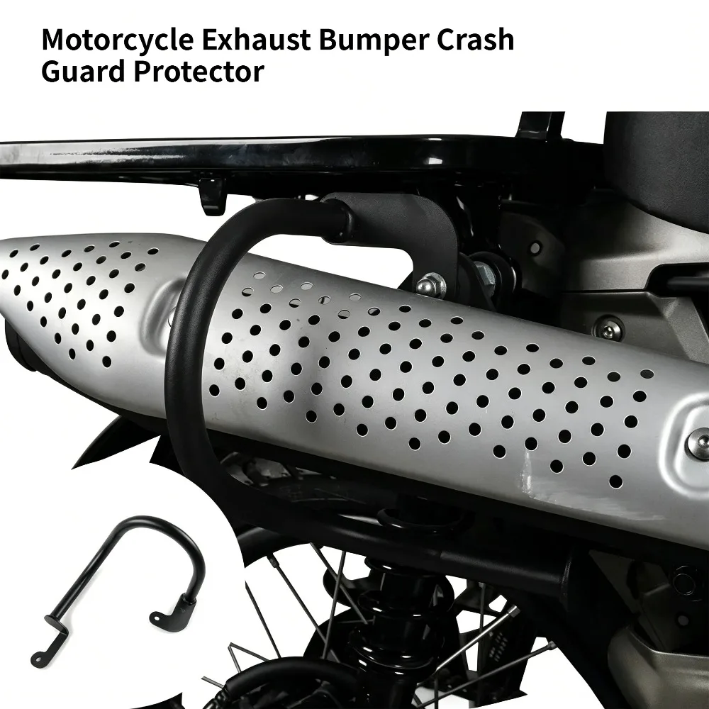 

Motorcycle Exhaust Bumper Crash Guard Protector for Honda CT125 Hunter Cub 2020 2021 2022