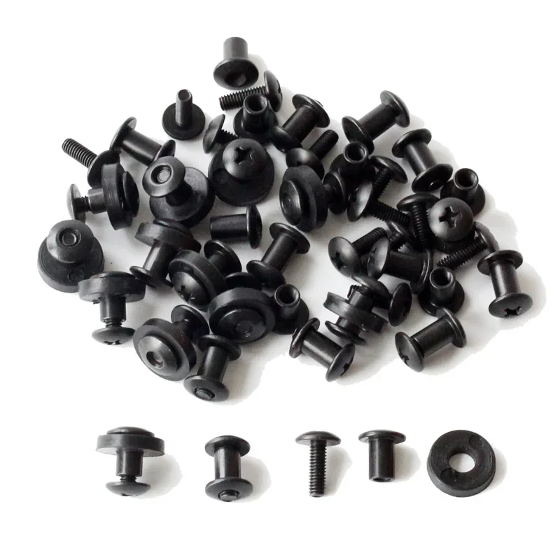 24pcs Belt Attachments Clips Holster Belt Loops Screw Set Chicago Screw Comes with Washer for DIY Kydex Sheath Hand Tool Parts