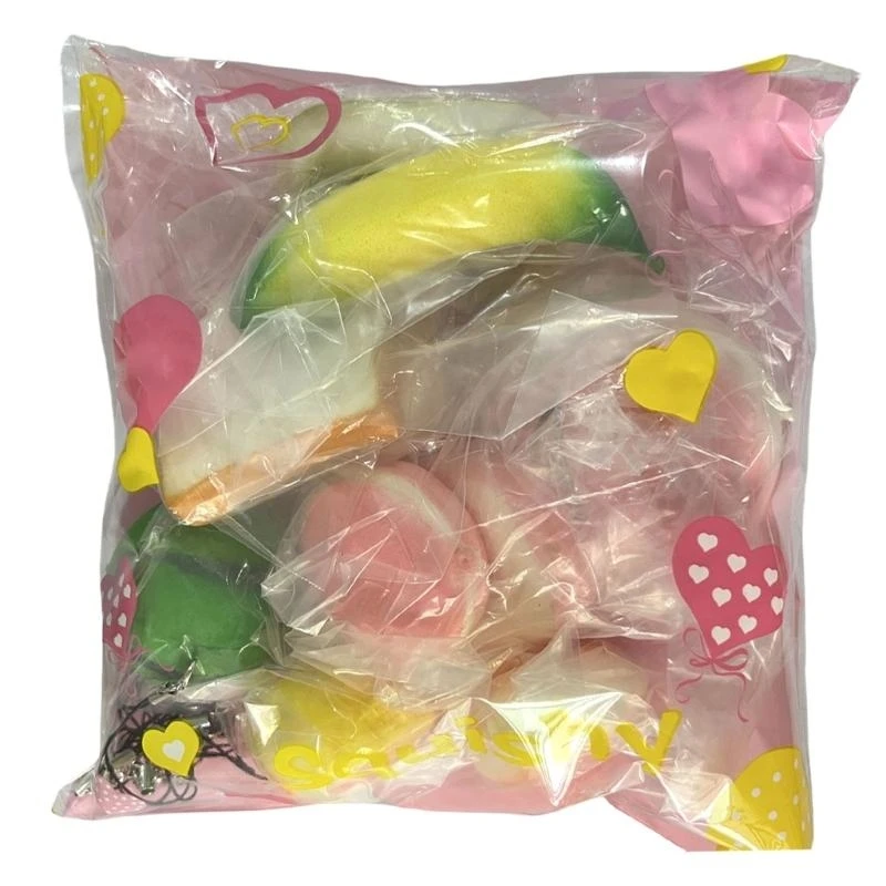 Q0KB Đồ chơi bánh mì co giãn PU mềm